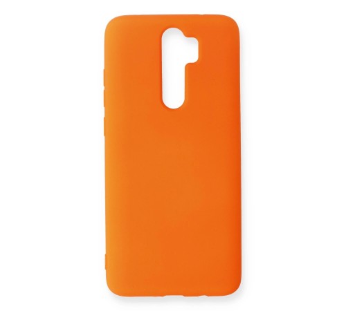 Xiaomi Redmi Note 8 Pro Kılıf Nano içi Kadife Silikon - Turuncu Xiaomi Redmi Note 8 Pro Kılıf Nano içi Kadife Silikon - Turuncu
