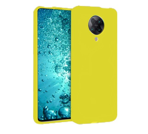 Xiaomi Redmi K30 Pro Kılıf Nano içi Kadife Silikon - Sarı Xiaomi Redmi K30 Pro Kılıf Nano içi Kadife Silikon - Sarı