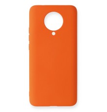 Xiaomi Redmi K30 Pro Kılıf Nano içi Kadife Silikon - Turuncu