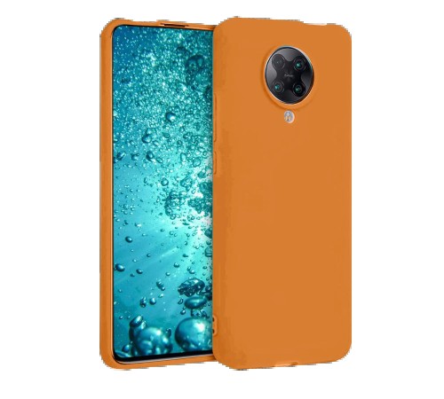 Xiaomi Redmi K30 Pro Kılıf Nano içi Kadife Silikon - Turuncu Xiaomi Redmi K30 Pro Kılıf Nano içi Kadife Silikon - Turuncu