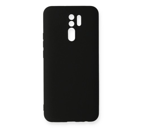 Xiaomi Redmi 9 Kılıf Nano içi Kadife Silikon - Siyah Xiaomi Redmi 9 Kılıf Nano içi Kadife Silikon - Siyah