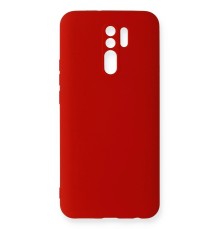 Xiaomi Redmi 9 Kılıf Nano içi Kadife Silikon - Kırmızı