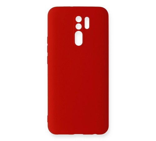Xiaomi Redmi 9 Kılıf Nano içi Kadife Silikon - Kırmızı Xiaomi Redmi 9 Kılıf Nano içi Kadife Silikon - Kırmızı
