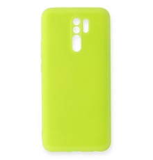 Xiaomi Redmi 9 Kılıf Nano içi Kadife Silikon - Sarı
