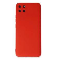 Realme C11 Kılıf Nano içi Kadife Silikon - Kırmızı