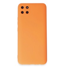 Realme C11 Kılıf Nano içi Kadife Silikon - Turuncu