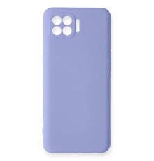 Oppo Reno 4 Lite Kılıf Nano içi Kadife Silikon - Lila