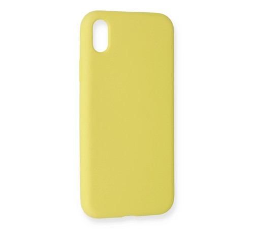 iPhone XR Kılıf Nano içi Kadife Silikon - Sarı iPhone XR Kılıf Nano içi Kadife Silikon - Sarı