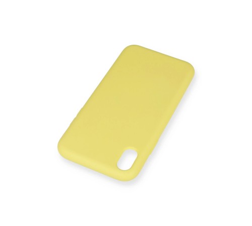 iPhone XR Kılıf Nano içi Kadife Silikon - Sarı iPhone XR Kılıf Nano içi Kadife Silikon - Sarı