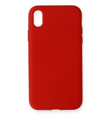 iPhone XR Kılıf Nano içi Kadife Silikon - Kırmızı