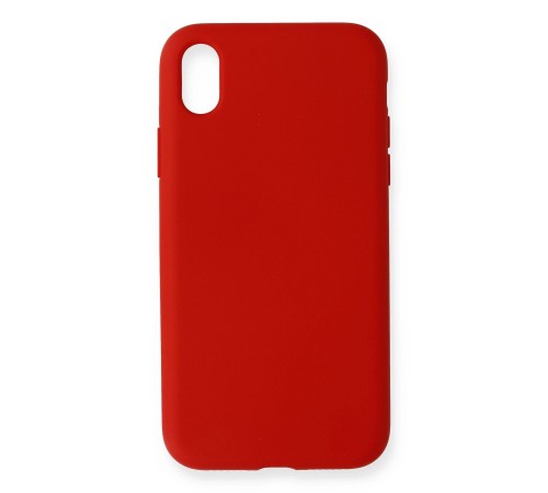 iPhone XR Kılıf Nano içi Kadife Silikon - Kırmızı iPhone XR Kılıf Nano içi Kadife Silikon - Kırmızı
