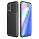 Realme 7 Kılıf Auto Focus Karbon Kapak - Siyah