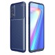 Realme 7 Kılıf Auto Focus Karbon Kapak - Lacivert