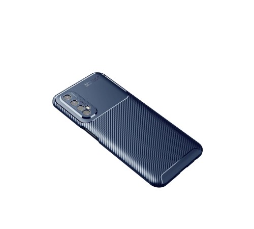 Realme 7 Kılıf Auto Focus Karbon Kapak - Lacivert Realme 7 Kılıf Auto Focus Karbon Kapak - Lacivert