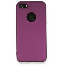 iPhone 7 Kılıf First Silikon - Mürdüm