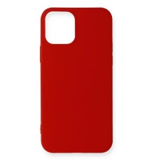 iPhone 12 Mini Kılıf First Silikon - Koyu Kırmızı
