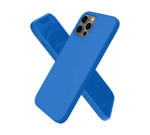 iPhone 12 Pro Kılıf First Silikon - Mavi