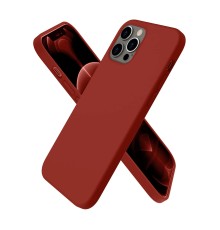 iPhone 12 Pro Kılıf First Silikon - Bordo
