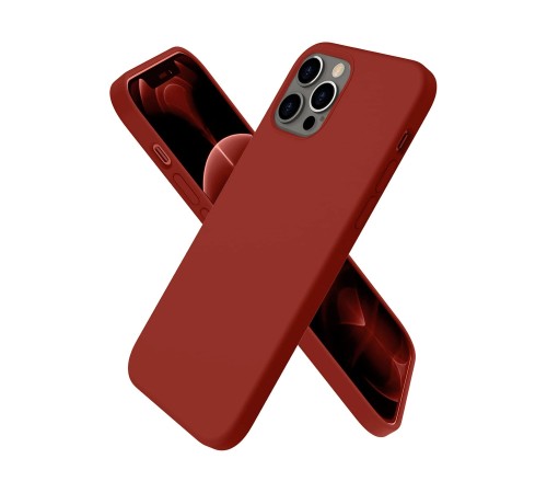 iPhone 12 Pro Kılıf First Silikon - Bordo iPhone 12 Pro Kılıf First Silikon - Bordo