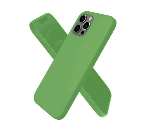 iPhone 12 Pro Kılıf First Silikon - Yeşil
