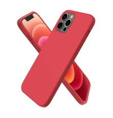 iPhone 12 Pro Kılıf First Silikon - Kırmızı