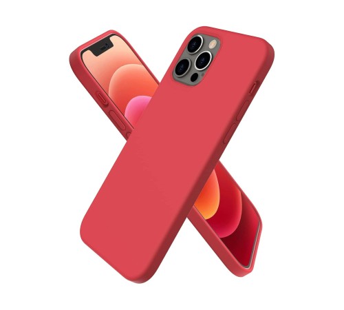 iPhone 12 Pro Max Kılıf First Silikon - Kırmızı iPhone 12 Pro Max Kılıf First Silikon - Kırmızı