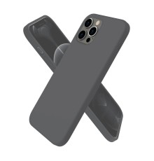 iPhone 12 Pro Max Kılıf First Silikon - Gri
