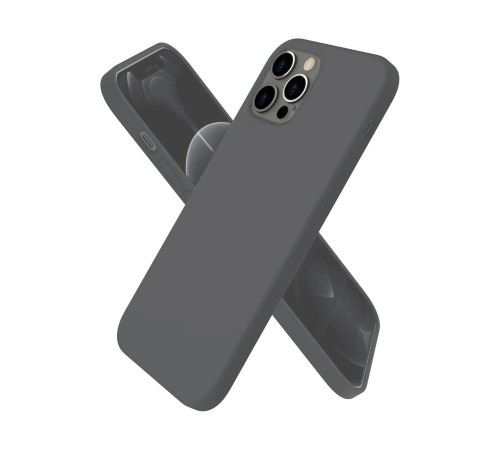 iPhone 12 Pro Max Kılıf First Silikon - Gri iPhone 12 Pro Max Kılıf First Silikon - Gri