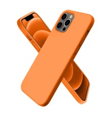iPhone 12 Pro Max Kılıf First Silikon - Turuncu