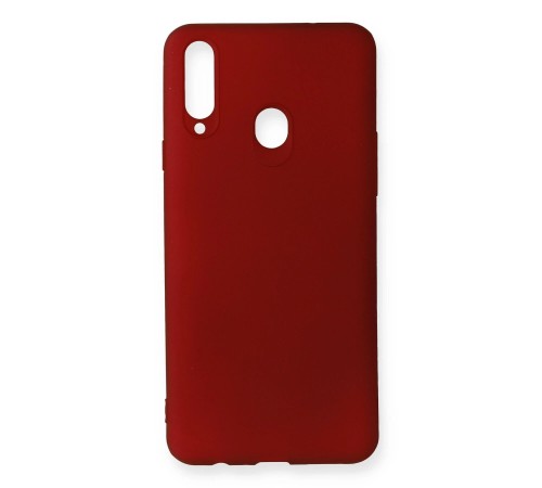 Samsung Galaxy A20S Kılıf First Silikon - Bordo Samsung Galaxy A20S Kılıf First Silikon - Bordo