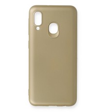 Samsung Galaxy A20E Kılıf First Silikon - Gold