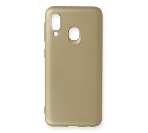 Samsung Galaxy A20E Kılıf First Silikon - Gold Samsung Galaxy A20E Kılıf First Silikon - Gold