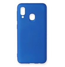 Samsung Galaxy A20E Kılıf First Silikon - Mavi