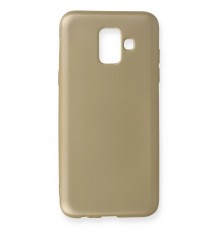 Samsung Galaxy A6 2018 Kılıf First Silikon - Gold