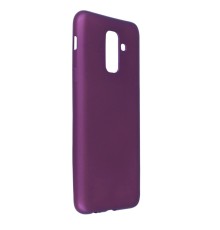 Samsung Galaxy A6 Plus 2018 Kılıf First Silikon - Mürdüm