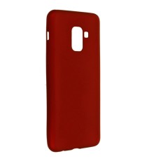 Samsung Galaxy A8 2018 Kılıf First Silikon - Bordo