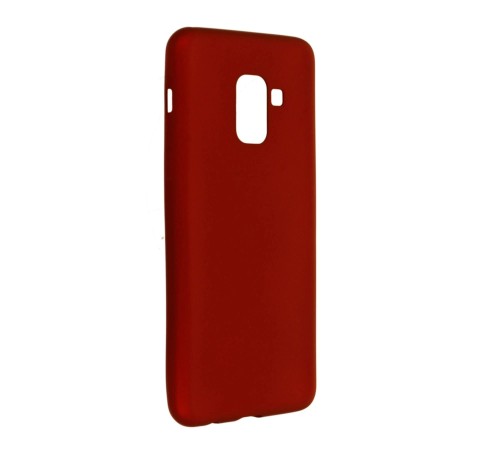 Samsung Galaxy A8 2018 Kılıf First Silikon - Bordo Samsung Galaxy A8 2018 Kılıf First Silikon - Bordo