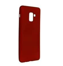 Samsung Galaxy A8 Plus 2018 Kılıf First Silikon - Bordo