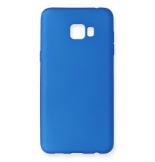 Samsung Galaxy C5 Pro Kılıf First Silikon - Mavi