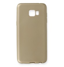 Samsung Galaxy C7 Pro Kılıf First Silikon - Gold