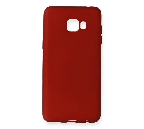 Samsung Galaxy C7 Pro Kılıf First Silikon - Bordo