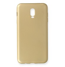 Samsung Galaxy C8 Kılıf First Silikon - Gold