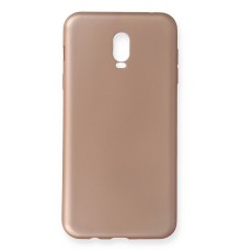 Samsung Galaxy C8 Kılıf First Silikon - Rose Gold
