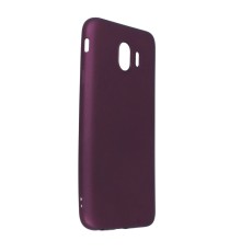 Samsung Galaxy J4 Kılıf First Silikon - Mürdüm