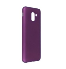 Samsung Galaxy J6 Kılıf First Silikon - Mürdüm