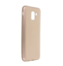 Samsung Galaxy J6 Kılıf First Silikon - Gold