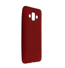 Samsung Galaxy J7 Duo Kılıf First Silikon - Bordo