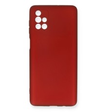 Samsung Galaxy M51 Kılıf First Silikon - Bordo