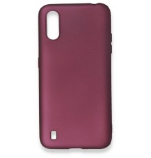 Samsung Galaxy A01 Kılıf First Silikon - Mürdüm