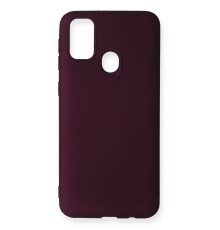 Samsung Galaxy M30S Kılıf First Silikon - Mürdüm